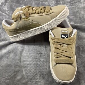 Puma Suede‎ XL Sneakers Women Size 8 Putty White Chunky Low Top Shoes NWOB